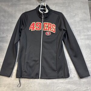 Antigua San Francisco 49ers black full-zip jacket Small